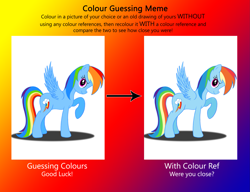 Size: 2865x2199 | Tagged: safe, artist:deannaphantom13, derpibooru import, rainbow dash, pegasus, pony, meme, solo