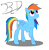 Size: 2320x2384 | Tagged: safe, artist:deannaphantom13, derpibooru import, rainbow dash, pegasus, pony, simple background, solo, transparent background