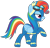 Size: 2603x2491 | Tagged: safe, artist:sketchmcreations, derpibooru import, rainbow dash, pegasus, pony, newbie dash, clothes, goggles, inkscape, rainbow fash, raised hoof, simple background, solo, transparent background, vector, wonderbolts uniform