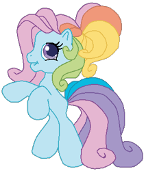 Size: 332x389 | Tagged: safe, artist:colossalstinker, rainbow dash, rainbow dash (g3), g3.5, simple background, solo, transparent background