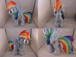 Size: 1597x1199 | Tagged: safe, artist:little-broy-peep, derpibooru import, rainbow dash, irl, photo, plushie, solo