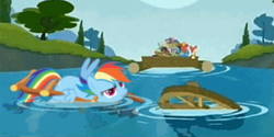 Size: 999x499 | Tagged: safe, edit, rainbow dash, pegasus, pony, pinkie apple pie, ladder, wheel