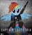 Size: 1433x1556 | Tagged: safe, artist:wolfjedisamuel, rainbow dash, pegasus, pony, captain america, crossover, marvel, parody, solo