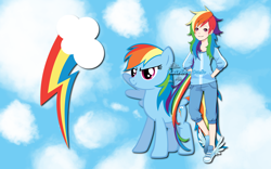 Size: 2560x1600 | Tagged: safe, derpibooru import, rainbow dash, human, clothes, converse, humanized, self ponidox, shoes, sneakers, wallpaper