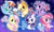 Size: 2500x1500 | Tagged: safe, artist:pvrii, derpibooru import, applejack, fluttershy, pinkie pie, rainbow dash, rarity, twilight sparkle, twilight sparkle (alicorn), alicorn, earth pony, pegasus, pony, unicorn, cutie mark, elements of harmony, female, mane six, mare