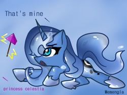 Size: 1600x1200 | Tagged: safe, artist:memengla, princess luna, alicorn, pony, female, mare, simple background, solo