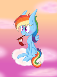 Size: 1880x2514 | Tagged: safe, artist:that-spotted-unicorn, rainbow dash, pegasus, pony, female, gradient background, mare, solo