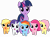 Size: 6798x5000 | Tagged: safe, artist:bobbatron808, artist:coldbologna, artist:geometrymathalgebra, derpibooru import, applejack, fluttershy, pinkie pie, rainbow dash, rarity, twilight sparkle, earth pony, pegasus, pony, unicorn, absurd resolution, age regression, filly, mane six, pinkamena diane pie, simple background, smiling, transparent background, vector