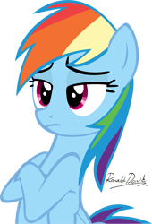 Size: 3456x5083 | Tagged: safe, artist:rontoday2012, rainbow dash, pegasus, pony, rarity takes manehattan, professionalism, simple background, solo, transparent background, vector