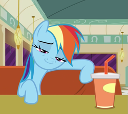 Size: 759x681 | Tagged: safe, derpibooru import, screencap, rainbow dash, pegasus, pony, the saddle row review, faic, rainbow dash is best facemaker, smug, smugdash