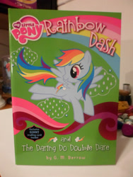 Size: 2736x3648 | Tagged: safe, daring do, rainbow dash, pegasus, pony, my little pony chapter books, book, book cover, cover, merchandise, rainbow dash and the daring do double dare