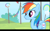 Size: 1680x1050 | Tagged: safe, screencap, rainbow dash, pegasus, pony, rainbow falls, hub logo, solo