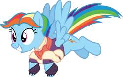 Size: 5000x3142 | Tagged: safe, artist:dashiesparkle, artist:hawk9mm, derpibooru import, rainbow dash, pegasus, pony, a hearth's warming tail, .svg available, absurd resolution, clothes, ponyscape, simple background, snowdash, solo, transparent background, vector