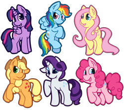 Size: 4500x4000 | Tagged: safe, artist:sane-scribbler, derpibooru import, applejack, fluttershy, pinkie pie, rainbow dash, rarity, twilight sparkle, twilight sparkle (alicorn), alicorn, earth pony, pegasus, pony, unicorn, absurd resolution, chibi, mane six, simple background, transparent background