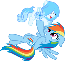 Size: 618x586 | Tagged: safe, artist:cassyponycraft, rainbow dash, oc, pegasus, pony