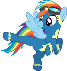 Size: 5430x5760 | Tagged: safe, artist:90sigma, derpibooru import, rainbow dash, pegasus, pony, newbie dash, absurd resolution, active stretch, clothes, female, kicking, latex, looking back, mare, pose, simple background, solo, spread wings, transparent background, vector, wings, wonderbolts uniform
