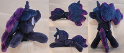 Size: 4644x2000 | Tagged: safe, artist:bastler, princess luna, alicorn, pony, irl, photo, plushie, sleeping, solo