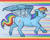 Size: 720x576 | Tagged: safe, artist:darkkako, rainbow dash, pegasus, pony, female, mare, simple background, solo