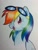 Size: 720x960 | Tagged: safe, artist:darkynez, derpibooru import, rainbow dash, pegasus, pony, cute, dashabetes, glasses, solo, traditional art