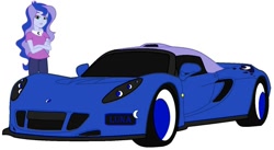 Size: 1209x661 | Tagged: safe, artist:irfanfitri, princess luna, vice principal luna, equestria girls, car, hennessey venom gt