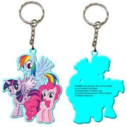 Size: 500x500 | Tagged: safe, derpibooru import, pinkie pie, rainbow dash, twilight sparkle, twilight sparkle (alicorn), alicorn, earth pony, pegasus, pony, female, keychain, mare, merchandise, official, ripple junction