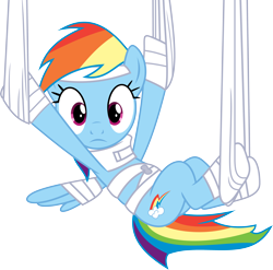 Size: 5000x4937 | Tagged: safe, artist:darknisfan1995, rainbow dash, pegasus, pony, rainbow falls, absurd resolution, feignbow dash, simple background, solo, transparent background, vector