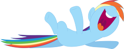 Size: 3589x1438 | Tagged: safe, artist:porygon2z, derpibooru import, rainbow dash, pegasus, pony, spike at your service, laughing, nose in the air, simple background, solo, transparent background, vector