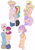 Size: 4160x5928 | Tagged: safe, artist:mili-kat, derpibooru import, dinky hooves, fluttershy, gentle breeze, millie, posey shy, rainbow dash, zephyr breeze, human, flutter brutter, absurd resolution, alternate hairstyle, clothes, female, fluttershy is not amused, human coloration, humanized, male, shipping, shys, straight, sweater, sweatershy, the shy family, unamused, zephdash