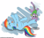 Size: 3500x3000 | Tagged: safe, artist:erockertorres, rainbow dash, spike, dragon, pegasus, pony, hoof tickling, hooves, tickling