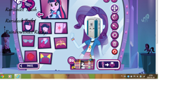 Size: 1366x768 | Tagged: safe, rainbow dash, rarity, equestria girls, become an equestria girl, toi toi, toilet