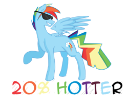 Size: 3294x2810 | Tagged: safe, artist:chubbybunny56, rainbow blitz, rainbow dash, pegasus, pony, 20% cooler, cool, pose, rule 63, solo, sunglasses