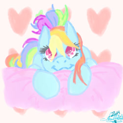 Size: 800x800 | Tagged: safe, artist:kibastar521, rainbow dash, pegasus, pony, female, mare, simple background, solo