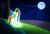 Size: 5300x3600 | Tagged: safe, artist:neriani, artist:p3r0, artist:unusualsilverkat, rainbow dash, pegasus, pony, collaboration, absurd resolution, elements of harmony, hyper rainbow dash, solo