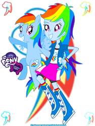 Size: 2448x3264 | Tagged: safe, artist:kesosofi, rainbow dash, equestria girls, clothes, female, human ponidox, multicolored hair