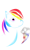 Size: 480x800 | Tagged: safe, artist:discordthebrony, rainbow dash, pegasus, pony, eye, sketch, solo