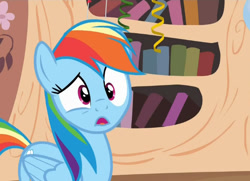 Size: 677x490 | Tagged: safe, rainbow dash, pegasus, pony, daring don't, faic, national random holiday party day, solo