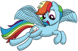 Size: 3779x2500 | Tagged: safe, artist:datapony, derpibooru import, rainbow dash, pegasus, pony, flying, solo