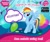 Size: 940x788 | Tagged: safe, derpibooru import, rainbow dash, pegasus, pony, balloon, gameloft, my little pony logo, official, solo