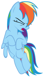 Size: 7000x11900 | Tagged: safe, artist:tardifice, derpibooru import, rainbow dash, pegasus, pony, the cutie map, absurd resolution, eyes closed, floating, open mouth, photoshop, simple background, solo, struggling, transparent background, vector