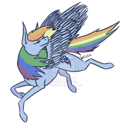 Size: 900x902 | Tagged: safe, artist:kavivienne, rainbow dash, pegasus, pony, flying, simple background, solo, transparent background, watermark