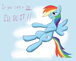 Size: 5000x4000 | Tagged: safe, artist:lordzid, derpibooru import, rainbow dash, pegasus, pony, blushing, cloud, solo