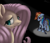 Size: 1500x1285 | Tagged: safe, artist:alorpax, fluttershy, rainbow dash, pegasus, pony, chains, crying, sad