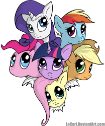 Size: 674x805 | Tagged: safe, artist:loceri, derpibooru import, applejack, fluttershy, pinkie pie, rainbow dash, rarity, twilight sparkle, earth pony, pegasus, pony, unicorn, mane six, simple background, transparent background