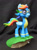 Size: 700x946 | Tagged: safe, artist:prototypespacemonkey, derpibooru import, rainbow dash, pegasus, pony, newbie dash, clothes, goggles, sculpture, solo, traditional art, wonderbolts, wonderbolts uniform