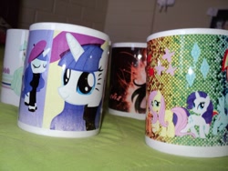 Size: 960x720 | Tagged: safe, artist:totoroxvi, fluttershy, lyra heartstrings, octavia melody, rainbow dash, rarity, earth pony, pegasus, pony, unicorn, coffee mug