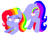 Size: 206x156 | Tagged: safe, artist:windows 95, derpibooru import, rainbow dash, rainbow dash (g3), g3, flockmod, iwtcird, lineless, meme, picture for breezies, scrunchy face, simple background, solo, transparent background