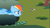 Size: 1366x768 | Tagged: safe, screencap, alula, noi, rainbow dash, pegasus, pony, the mysterious mare do well, betrayed, cloud