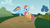 Size: 1366x768 | Tagged: safe, screencap, rainbow dash, scootaloo, pegasus, pony, the mysterious mare do well, derp, noogie