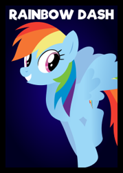 Size: 225x315 | Tagged: safe, artist:wingbeatpony, derpibooru import, rainbow dash, pegasus, pony, .svg available, card game, one night in ponyville, solo, svg, text