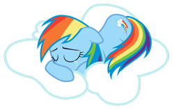 Size: 1280x806 | Tagged: safe, artist:jennieoo, rainbow dash, pegasus, pony, cloud, crying, simple background, solo, transparent background, vector